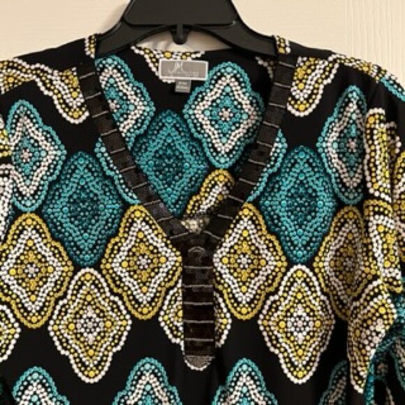 JM Collection Women's Top Medium - Picture 2 of 15